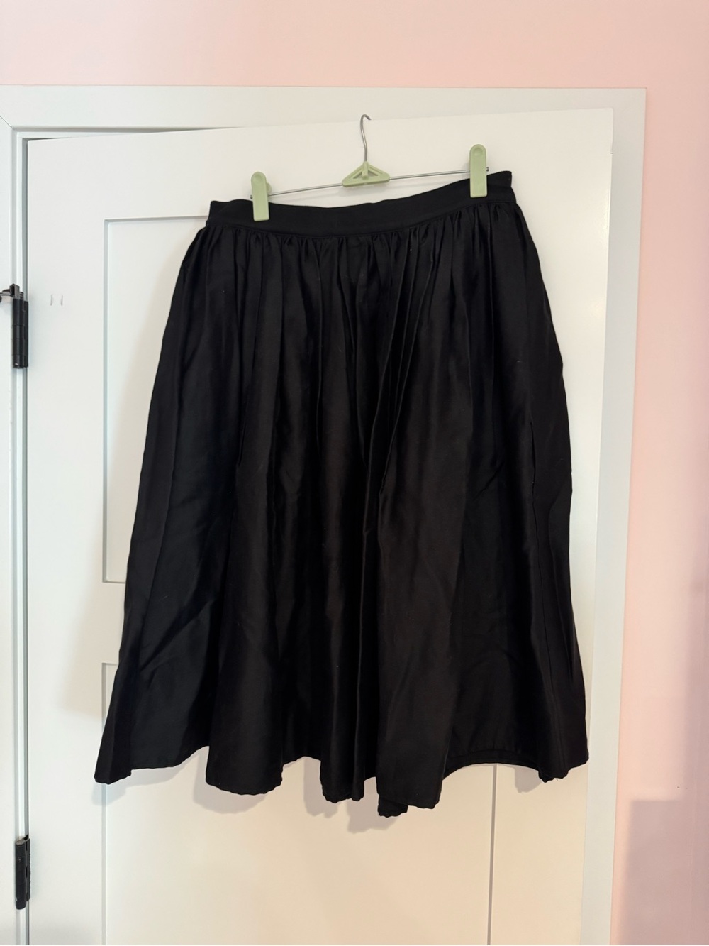 Vixen by Micheline Pitt Black Swing Skirt size L